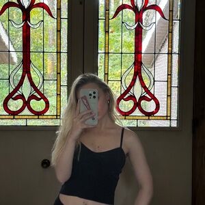 Mini Black Cropped Top